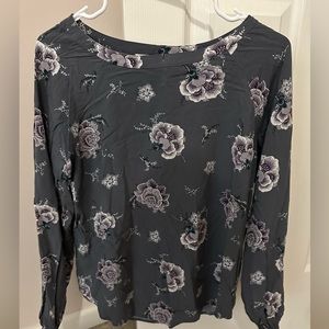 Grey floral top